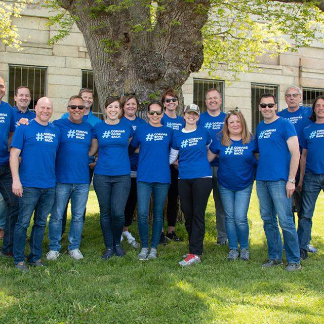 Corvias team gives back by volunteering in their community