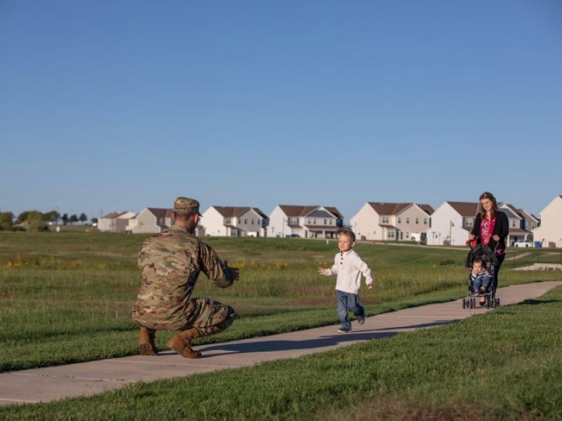 military family at Fort Sill
