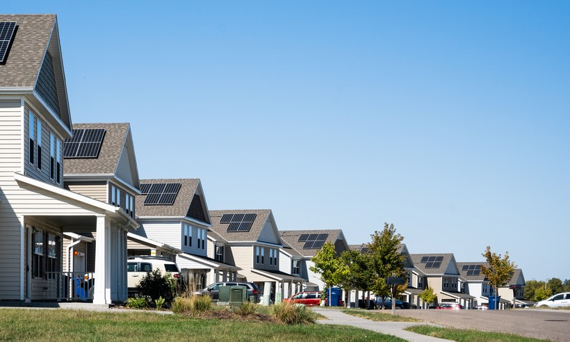 Military Homes with solar Panels