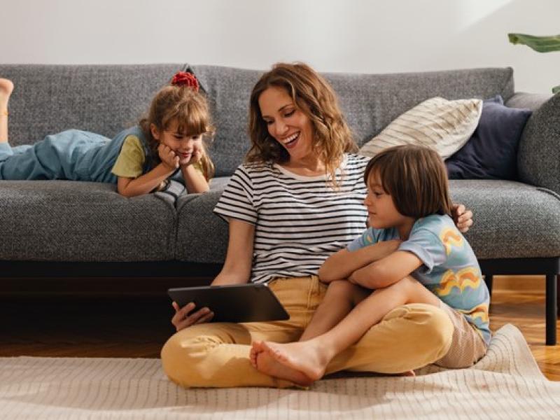 Family time at a Military Home