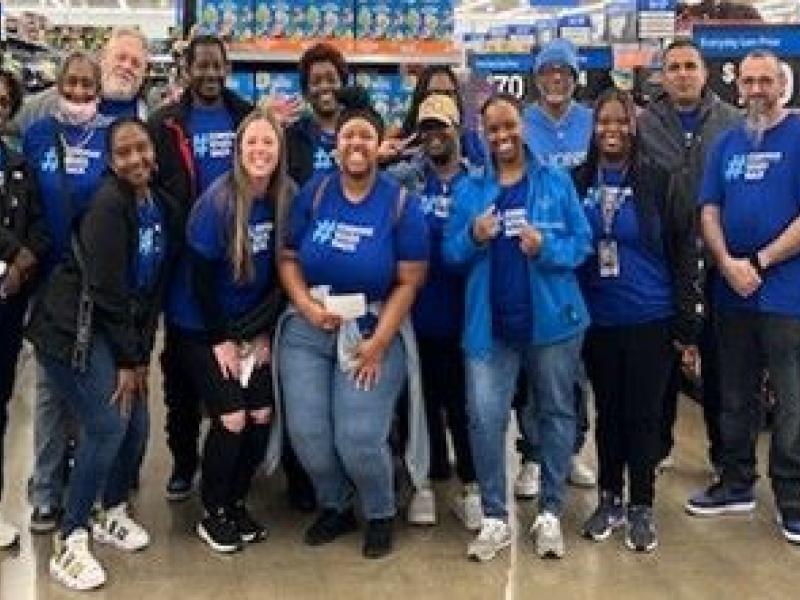 Corvias team members donated hundreds of needed items for veterans at the John D. Dingell VA Medical Center in Detroit. Back Row: Tatrena Adams, Phyllis Welch, Santo Gargalino, Shaundell Mack, Shelia Denson, Rokeetah Clayton, Perry Brown, Gefferson Tami, Dave Clark, Jhon Rojas Bustamante Front Row: Iphgenia Clayton, Brandi Raimi, Bethany Newman, Chantinique Garrett, Toni Boyd, Tania Jackson